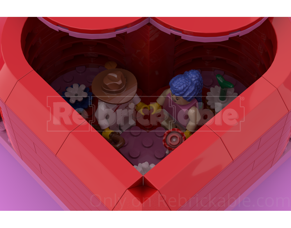 LEGO MOC-252599 LOVE - Heart-Shaped Surprise Box by misiekautostopowicz ...