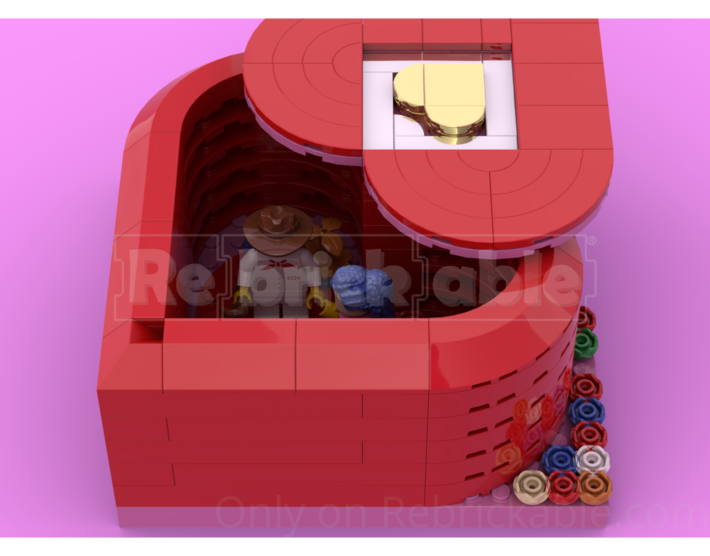 LEGO MOC-252599 LOVE - Heart-Shaped Surprise Box by misiekautostopowicz ...