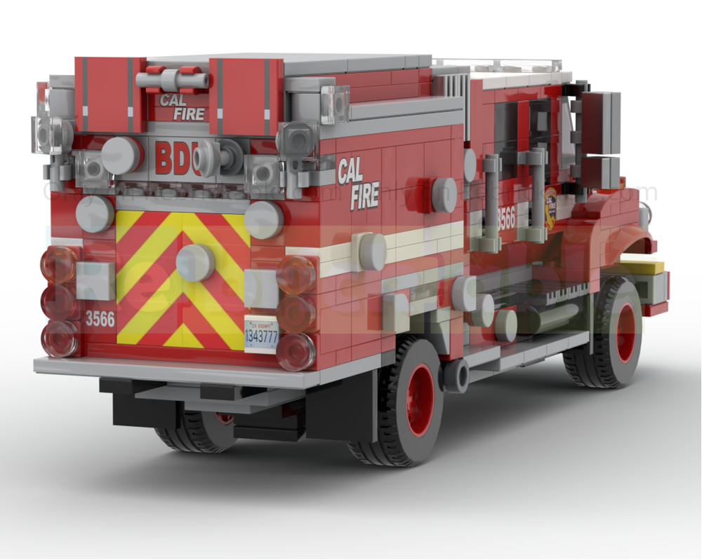 LEGO MOC-252626 2008 HME Intl. Type III Brush Engine CAL FIRE by Silver ...