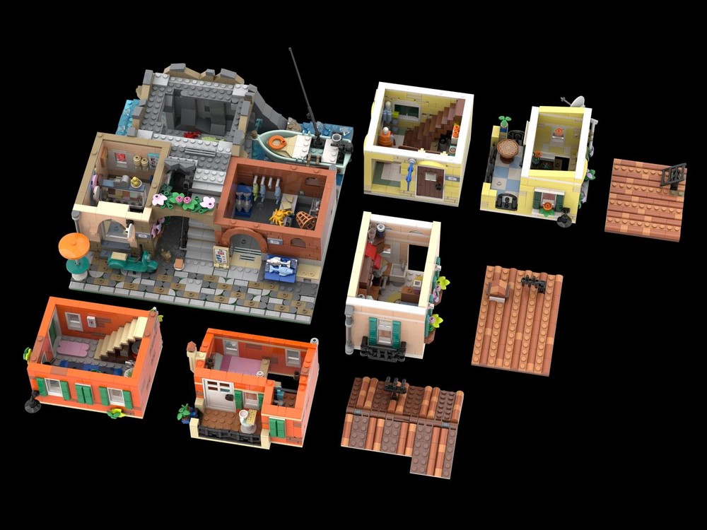 LEGO MOC-252735 Italian Alley - 21359 Italian Riviera Modification by ...