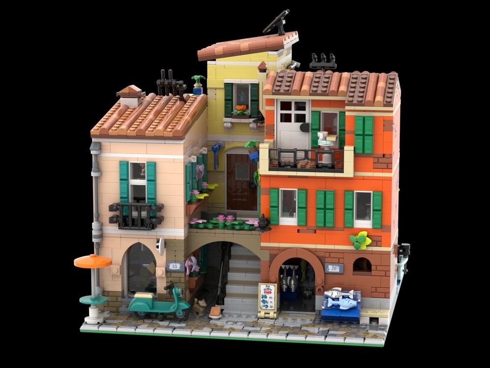 LEGO MOC-252735 Italian Alley - 21359 Italian Riviera Modification by ...