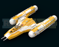 Y wing moc. Mod of 75172 Version 1