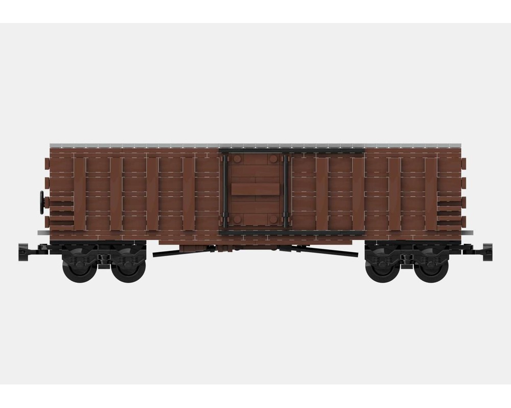 LEGO MOC-252886 50ft Boxcar Single Door by E-05 | Rebrickable - Build ...