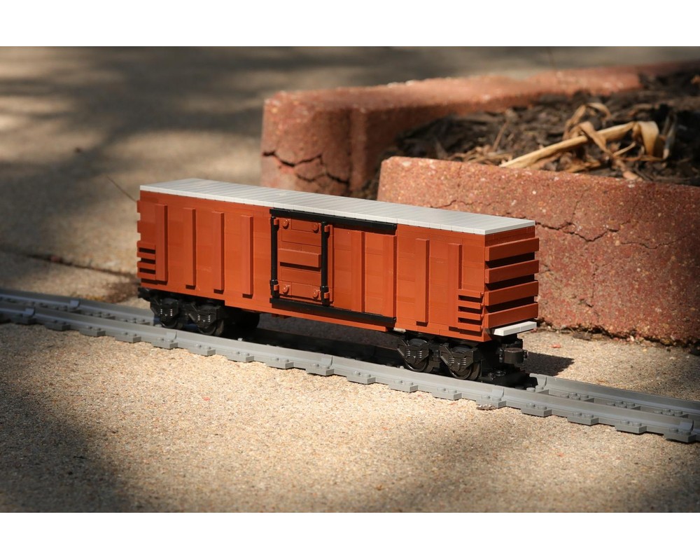 LEGO MOC-252886 50ft Boxcar Single Door by E-05 | Rebrickable - Build ...