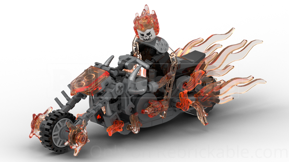 LEGO MOC-252967 More Flames Hellcycle (Ghost Rider's Motorcycle) by ...