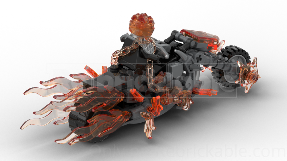 LEGO MOC-252967 More Flames Hellcycle (Ghost Rider's Motorcycle) by ...