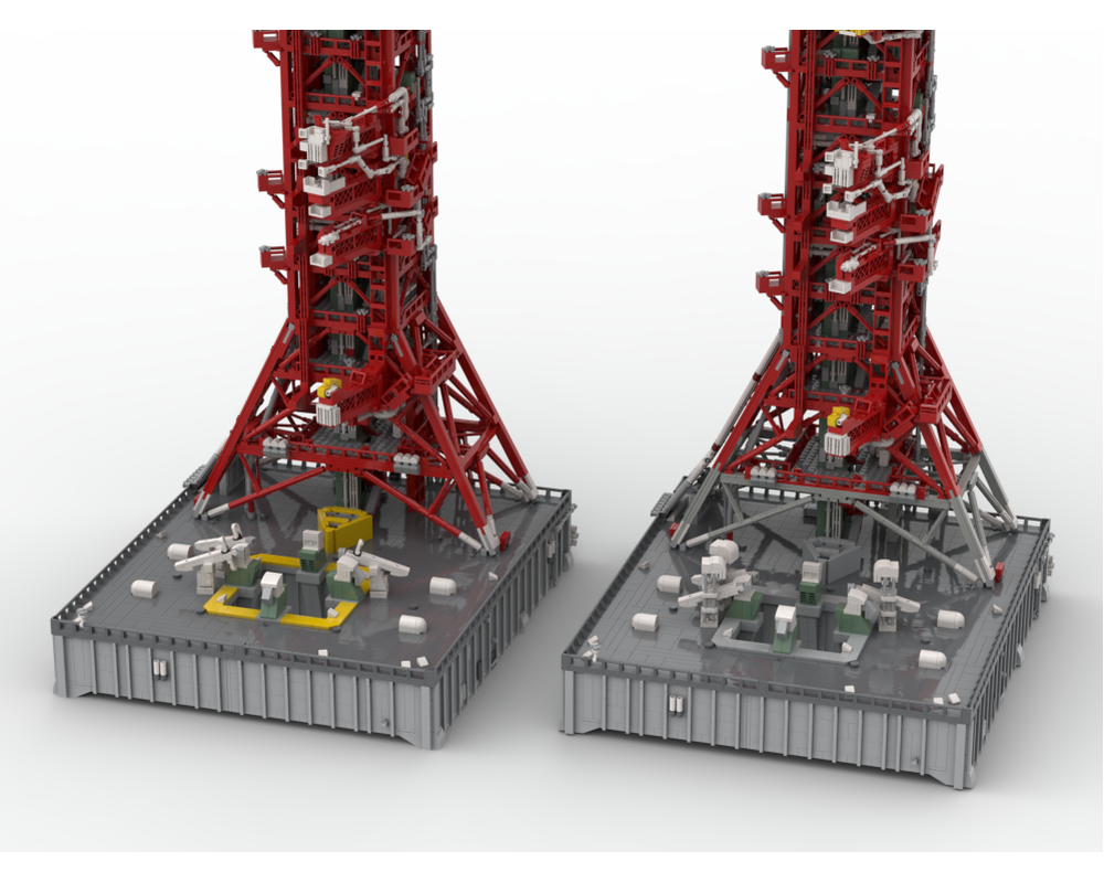 LEGO MOC-253041 NASA Saturn V Mobile Launcher and Launch Umbilical