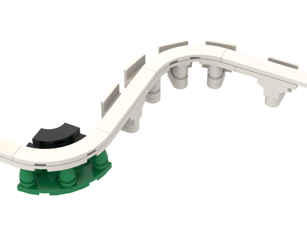 LEGO MOC Nano Monorail - Higher Friction Decorated Corner Examples by ...