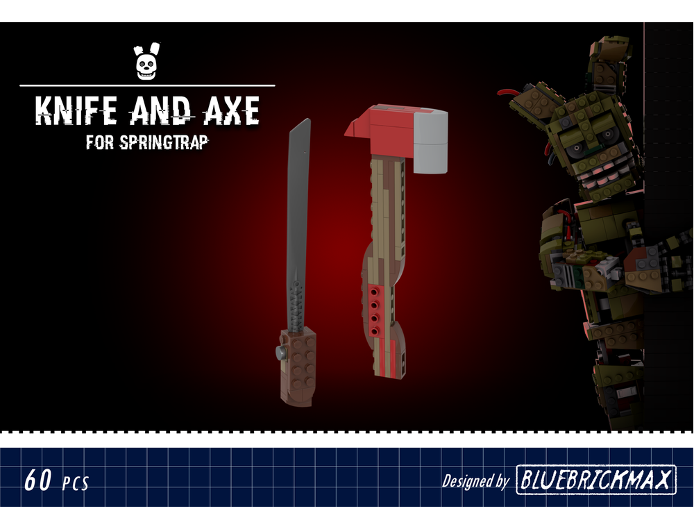 LEGO MOC-253338 Knife and Axe for Springtrap by bluebrickmax ...
