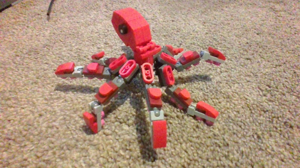 LEGO MOC-253382 Red Octopus by Legomaster136 | Rebrickable - Build with ...