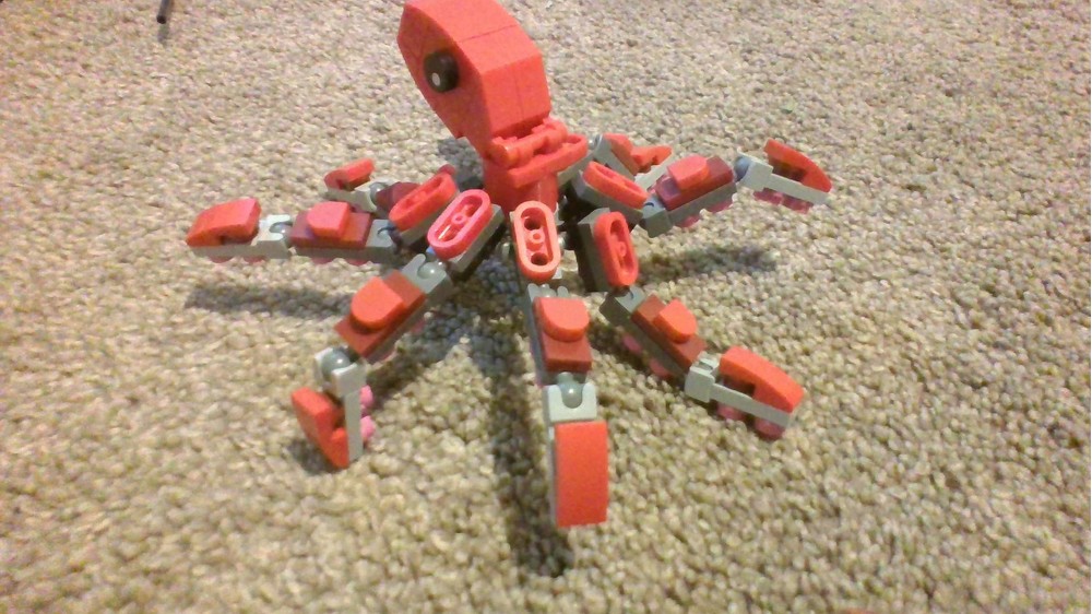 LEGO MOC-253382 Red Octopus by Legomaster136 | Rebrickable - Build with ...