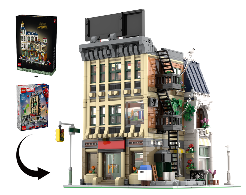 LEGO MOC-253417 Daily Bugle Modular and Art Shop - Corner Modular ...