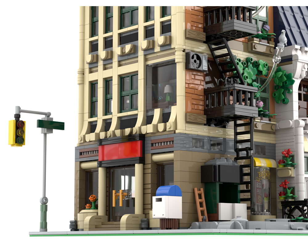 LEGO MOC-253417 Daily Bugle Modular and Art Shop - Corner Modular ...