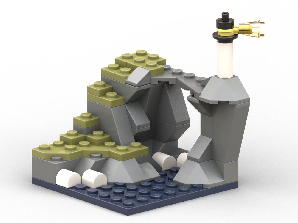 LEGO MOC-253438 Lighthouse on a Cliff by Emzee | Rebrickable - Build ...