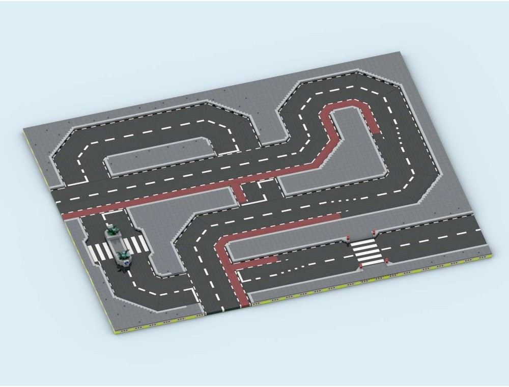 LEGO MOC-253440 MILS Road Straight 20 Studs Wide with the Start of a ...
