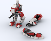 Shock Trooper AT-RT, Speeder + Turret 75448 Alternate Build