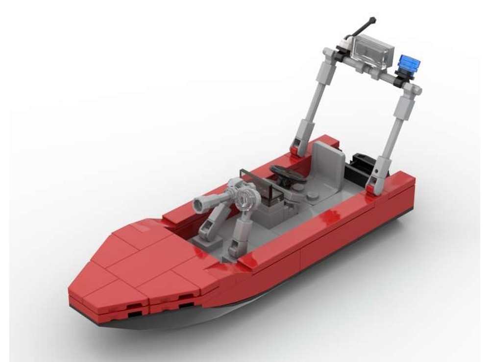 LEGO MOC-253777 Wasserrettungsfahrzeug mit Boot Feuerwehr / Water ...