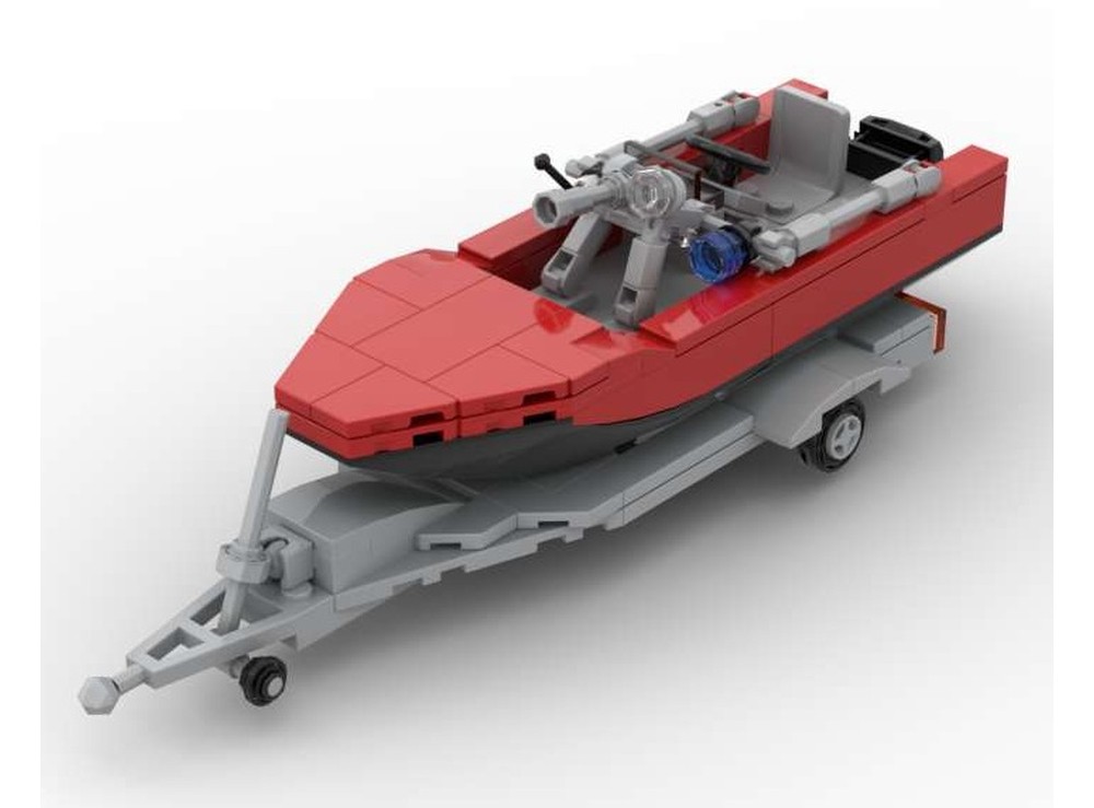 LEGO MOC-253777 Wasserrettungsfahrzeug mit Boot Feuerwehr / Water ...