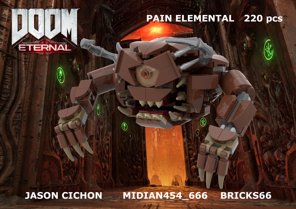 LEGO MOC-253783 Doom Eternal Pain Elemental by midian454 | Rebrickable ...