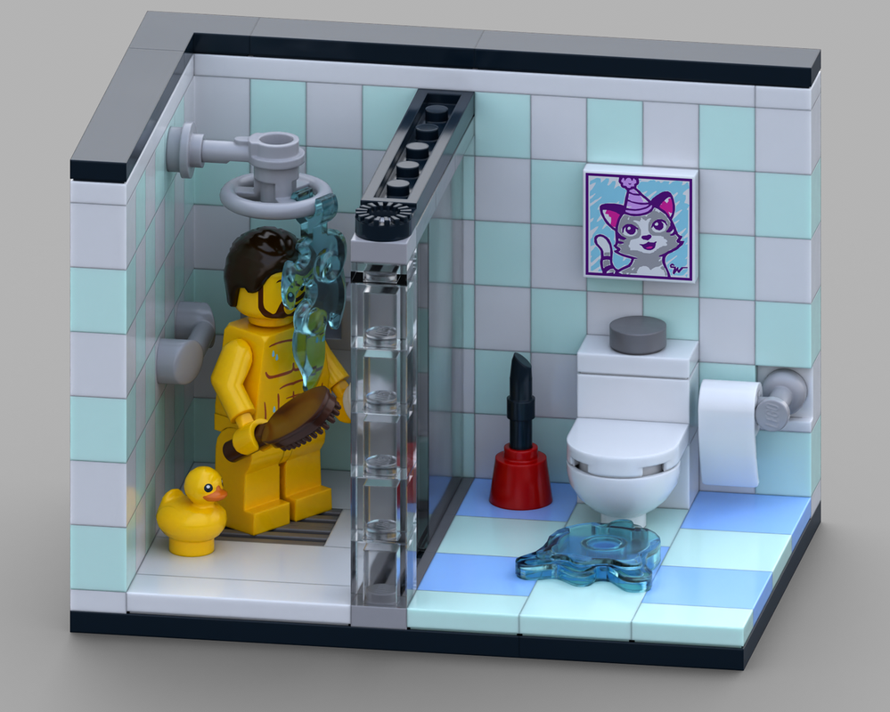 LEGO MOC-253953 Bathroom by BrickHappens | Rebrickable - Build with LEGO