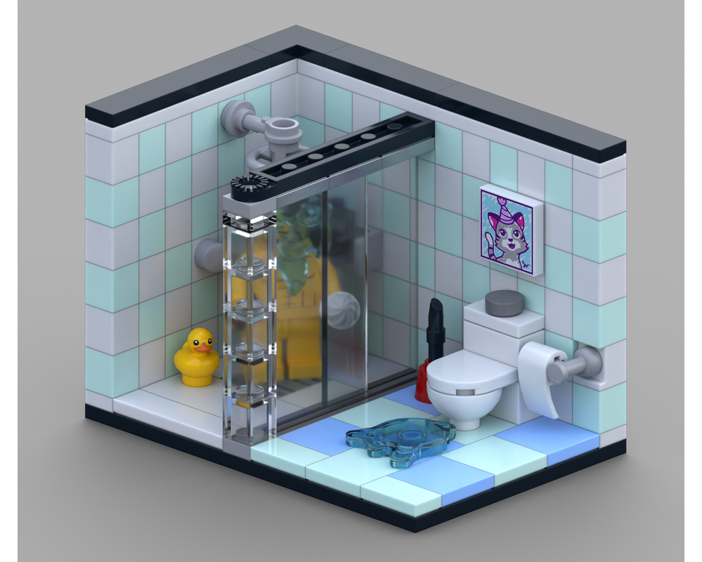 LEGO MOC-253953 Bathroom by BrickHappens | Rebrickable - Build with LEGO