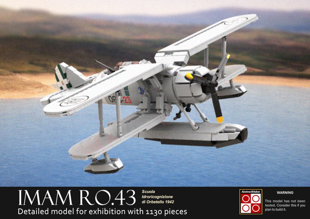 LEGO MOC-254043 Ro.43 (1942) improved by AbstractMaker | Rebrickable ...