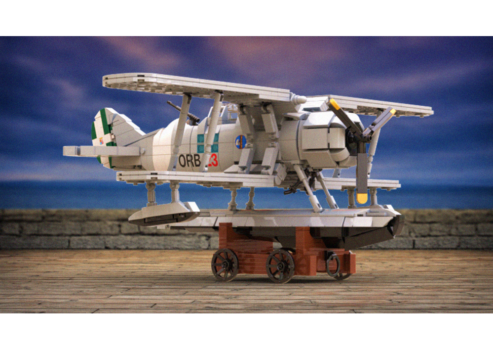 LEGO MOC-254043 Ro.43 (1942) improved by AbstractMaker | Rebrickable ...