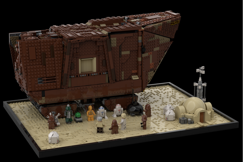 LEGO MOC-254111 Sandcrawler Display by BrickStudwalker | Rebrickable ...