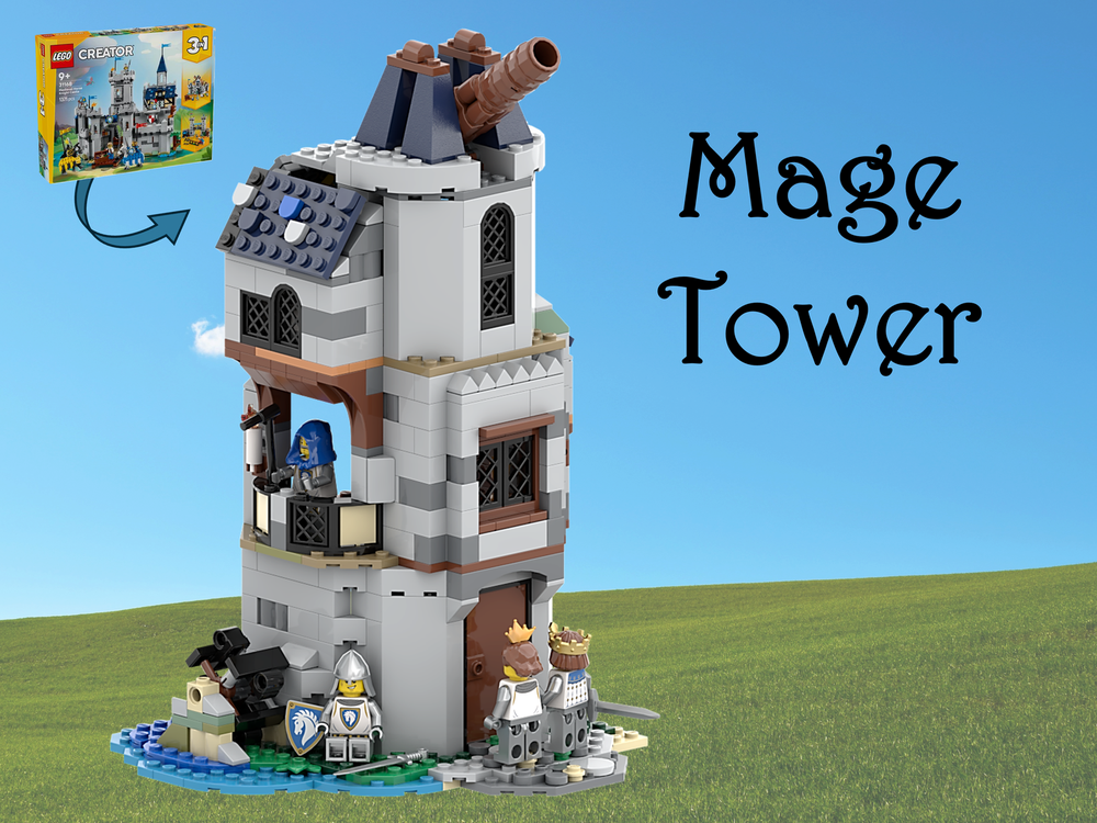 LEGO MOC-254494 31168 - Mage Tower by Tavernello | Rebrickable - Build ...