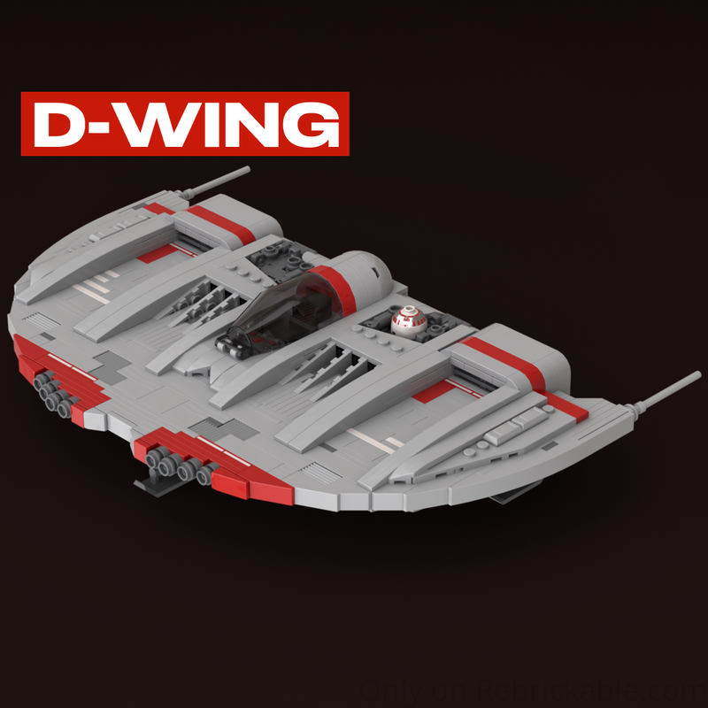 LEGO MOC-254534 D-Wing Starfighter by scruffybrickherder | Rebrickable ...