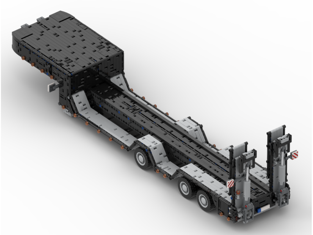 LEGO MOC-254540 Lowboy trailer by Louis_Lego_Mocs | Rebrickable - Build ...