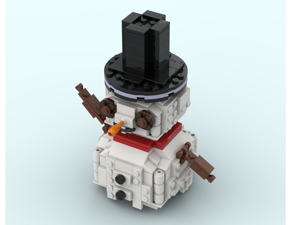 LEGO MOC-254546 Cute Snowman by YellowDonut | Rebrickable - Build with LEGO