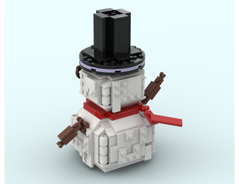LEGO MOC-254546 Cute Snowman by YellowDonut | Rebrickable - Build with LEGO