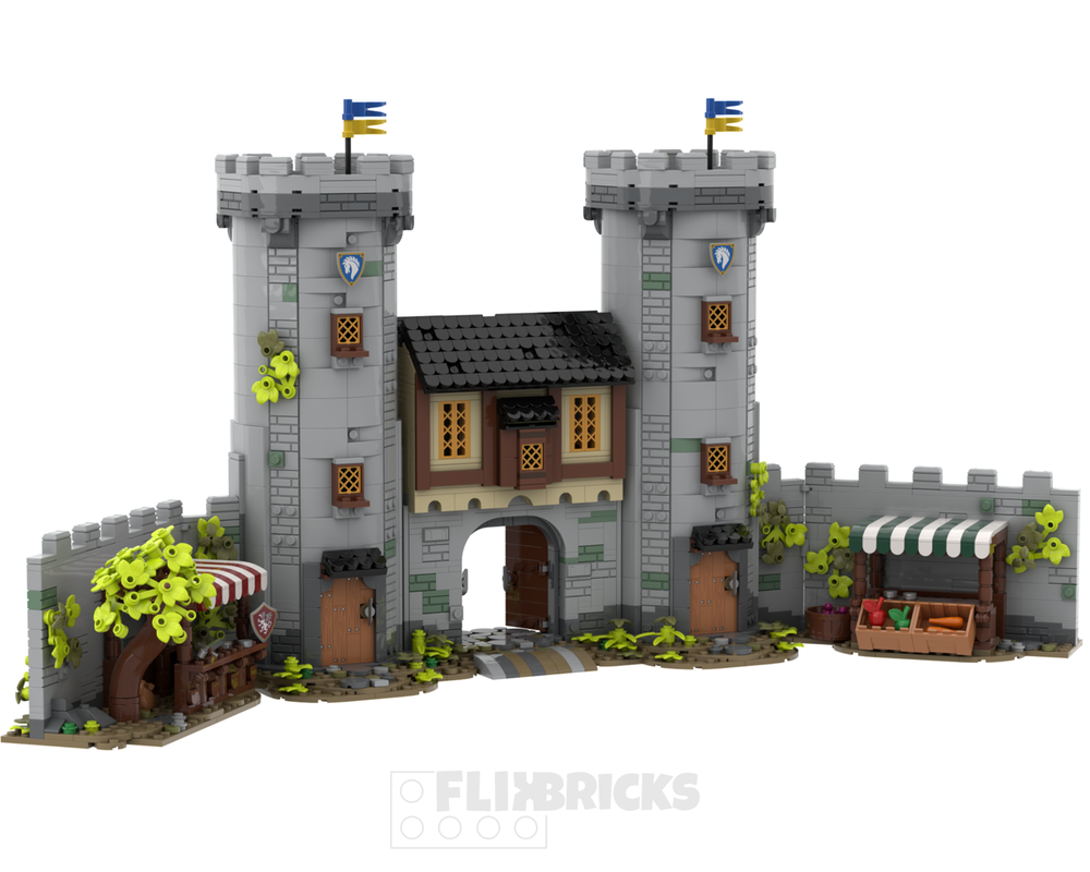 LEGO MOC-254553 Medieval City Gate by Flix-Bricks | Rebrickable - Build ...