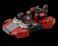 Mandalorian speeder 2x 75449 Alt built