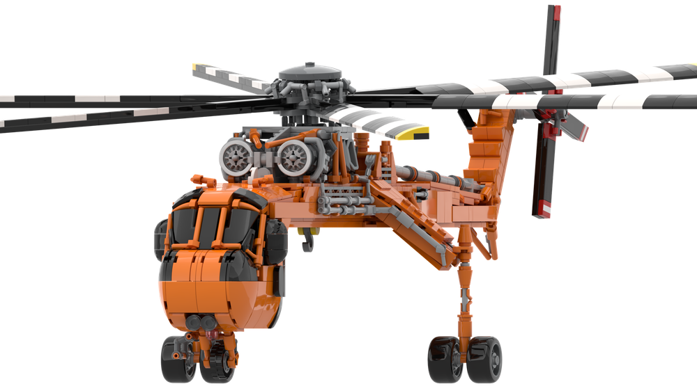 LEGO MOC-254574 Sikorsky S-64 Skycrane by KacpAir | Rebrickable