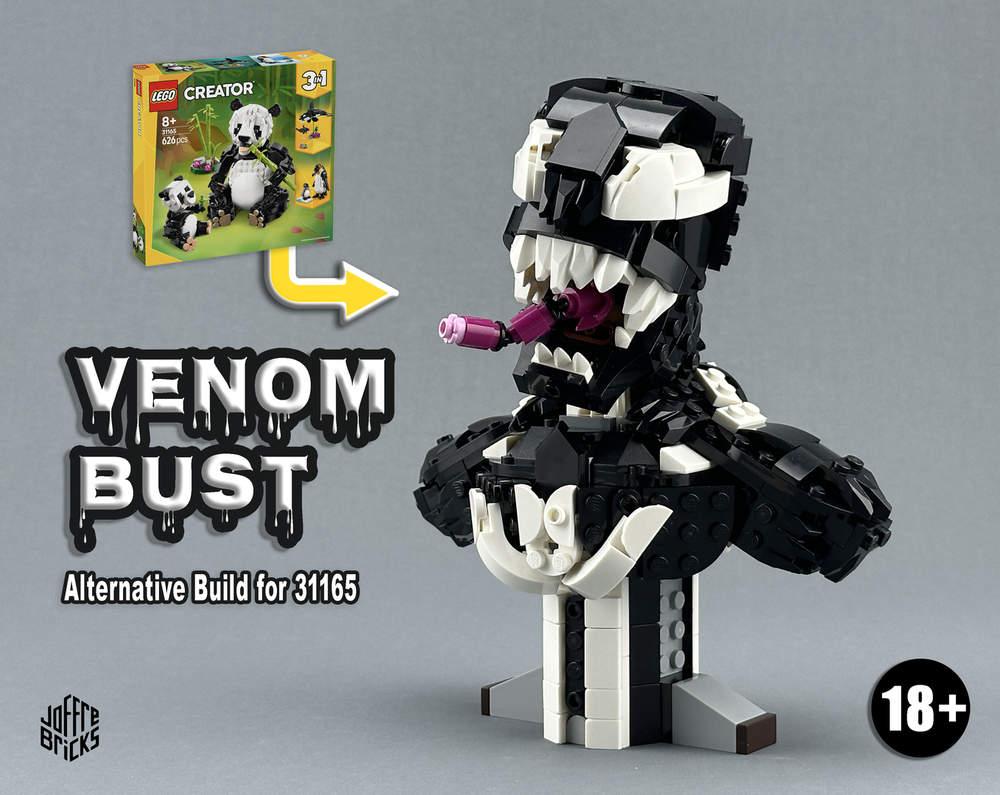 EXJベノム LEGO MOC-254594 Venom Bust (31165 Alternate) by Joffre Bricks