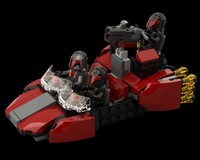 Mandalorian Coupe Speeder 2x 75449 Alt built