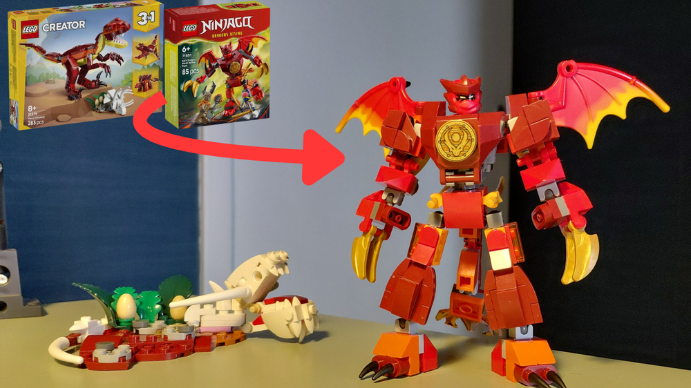 LEGO MOC-254818 Kai's Fierce Dragon Mech by EzahNetreeg | Rebrickable ...
