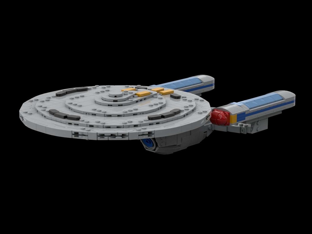LEGO MOC-254851 Star Trek Ambassador Class (USS Enterprise C) + Refit ...