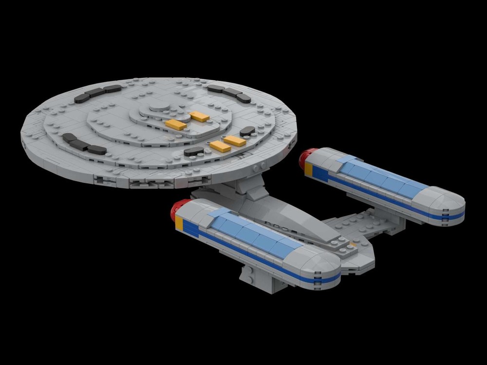 LEGO MOC-254851 Star Trek Ambassador Class (USS Enterprise C) + Refit ...