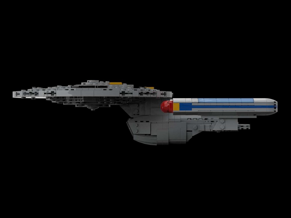 LEGO MOC-254851 Star Trek Ambassador Class (USS Enterprise C) + Refit ...