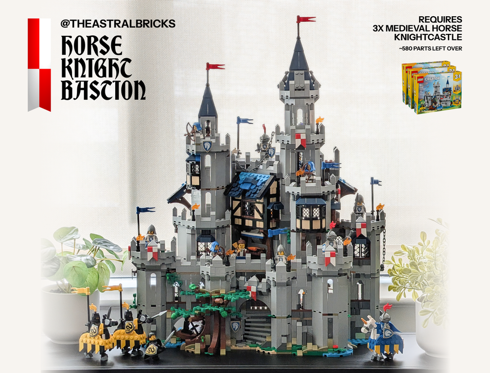 LEGO MOC-254878 Medieval Horse Knight Bastion by The_Astral_J