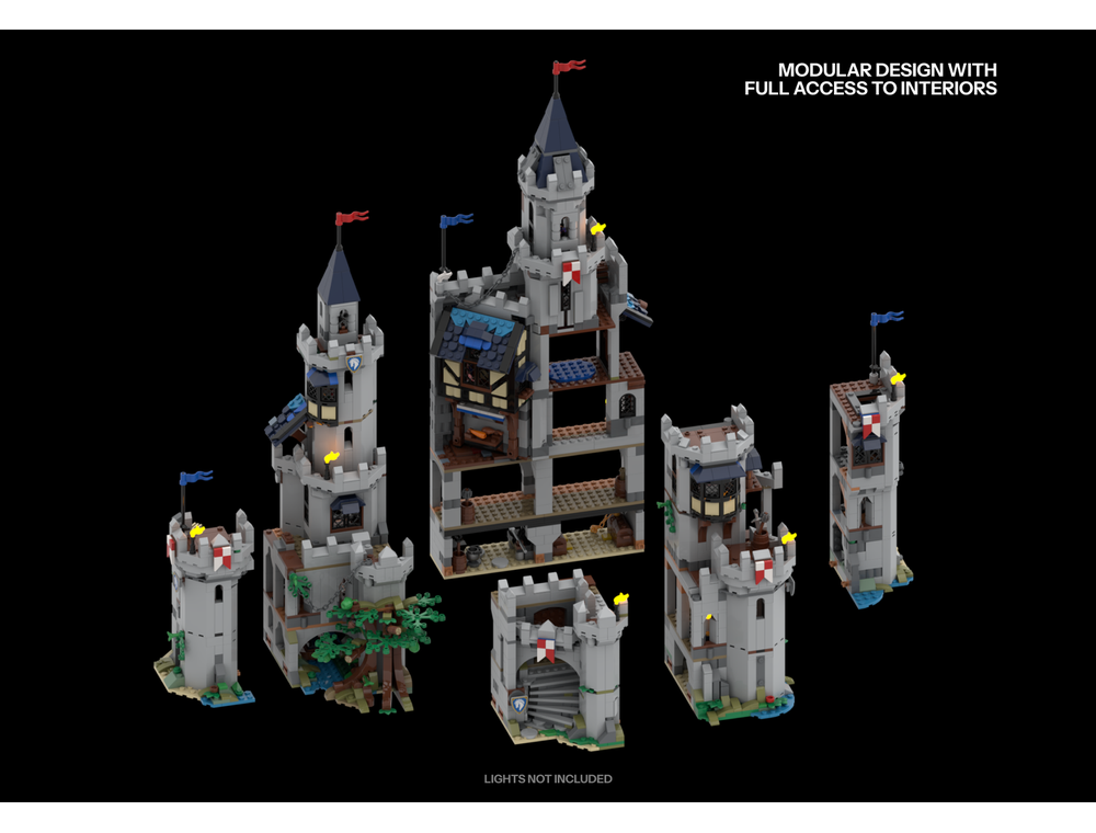 LEGO MOC-254878 Medieval Horse Knight Bastion by The_Astral_J