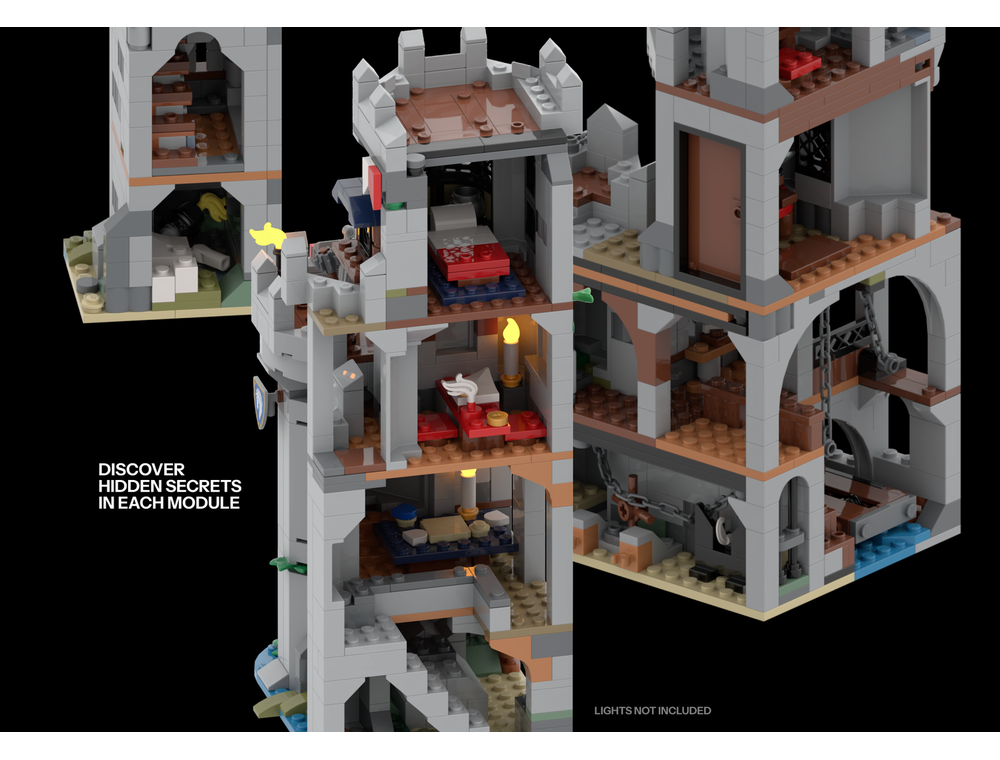 LEGO MOC-254878 Medieval Horse Knight Bastion by The_Astral_J