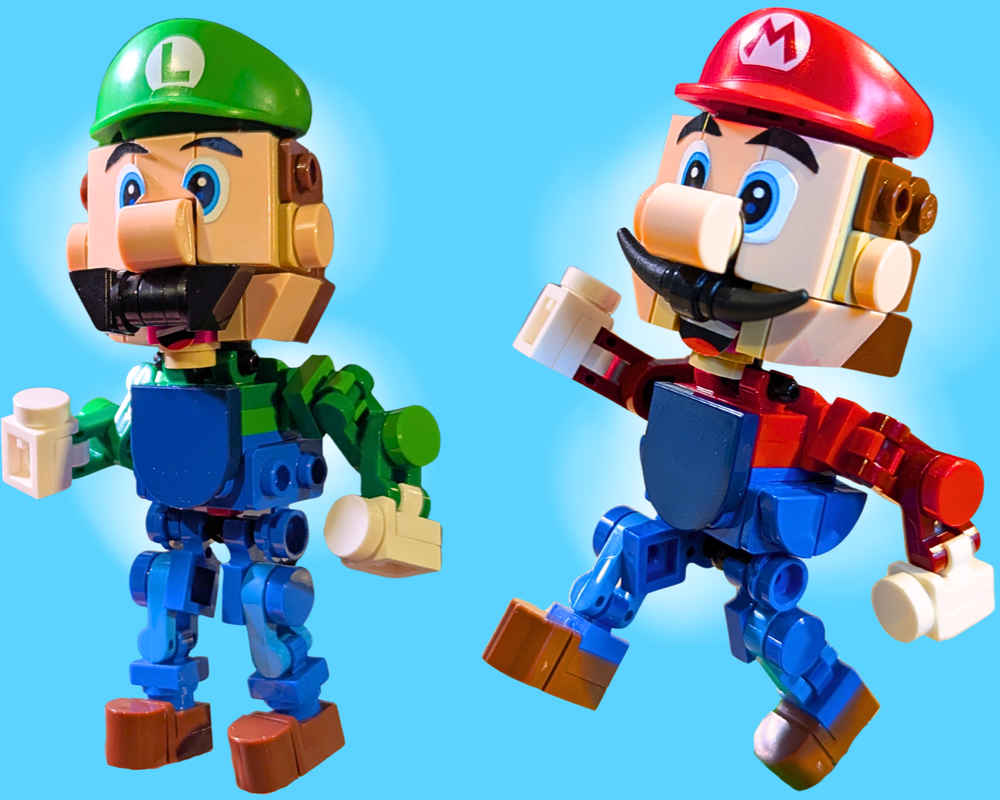 LEGO MOC-254919 Mario and Luigi figures by TheMarioBrick | Rebrickable ...