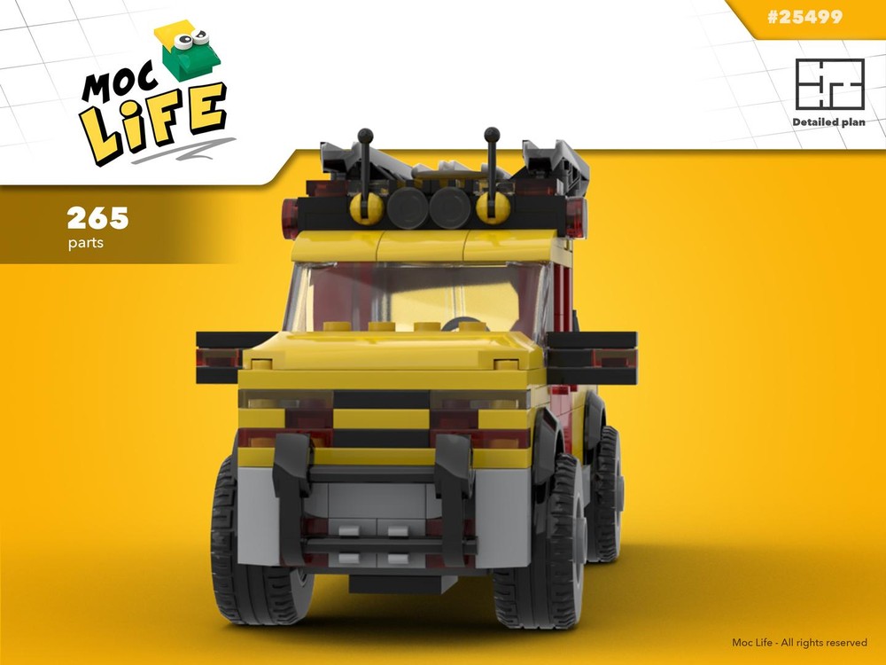 LEGO MOC Chevrolet Silverado 1500 Lifeguard By MocLife Rebrickable 