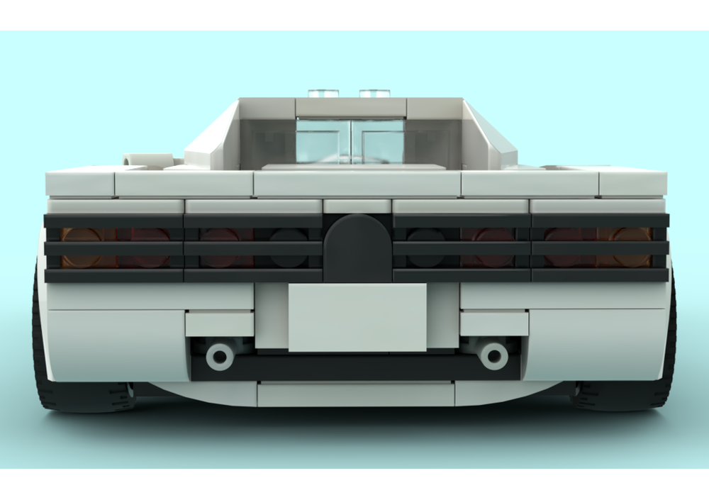 LEGO MOC-255078 8 front to 9 rear stud - Testarossa inspired by ...