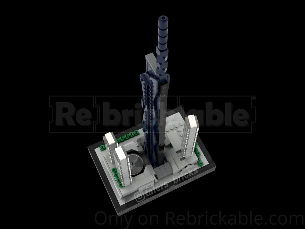 LEGO MOC-255189 Merdeka 118 1:2000 scale by Taters | Rebrickable ...