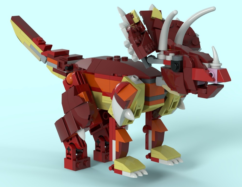 LEGO MOC-255209 roaring triceratops by felix.fang | Rebrickable - Build ...